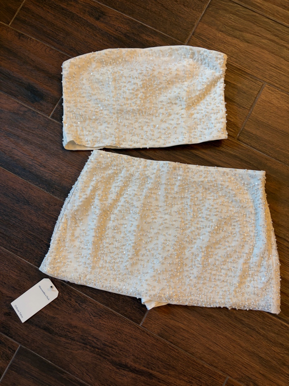 Abercrombie White Beaded Set
